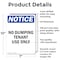 Signmission No Dumping Tenant Use Only, 7 in W x Rectangle, Aluminum OS-2PACK-NS-A-710-V-16079 - alternate 2